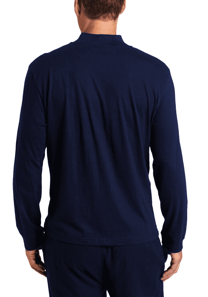 Nautica Men's Sleepwear Quarter Zip Knit Seaworthy